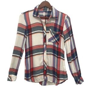 GAP Multicolor Plaid Button Down Shirt - sz S